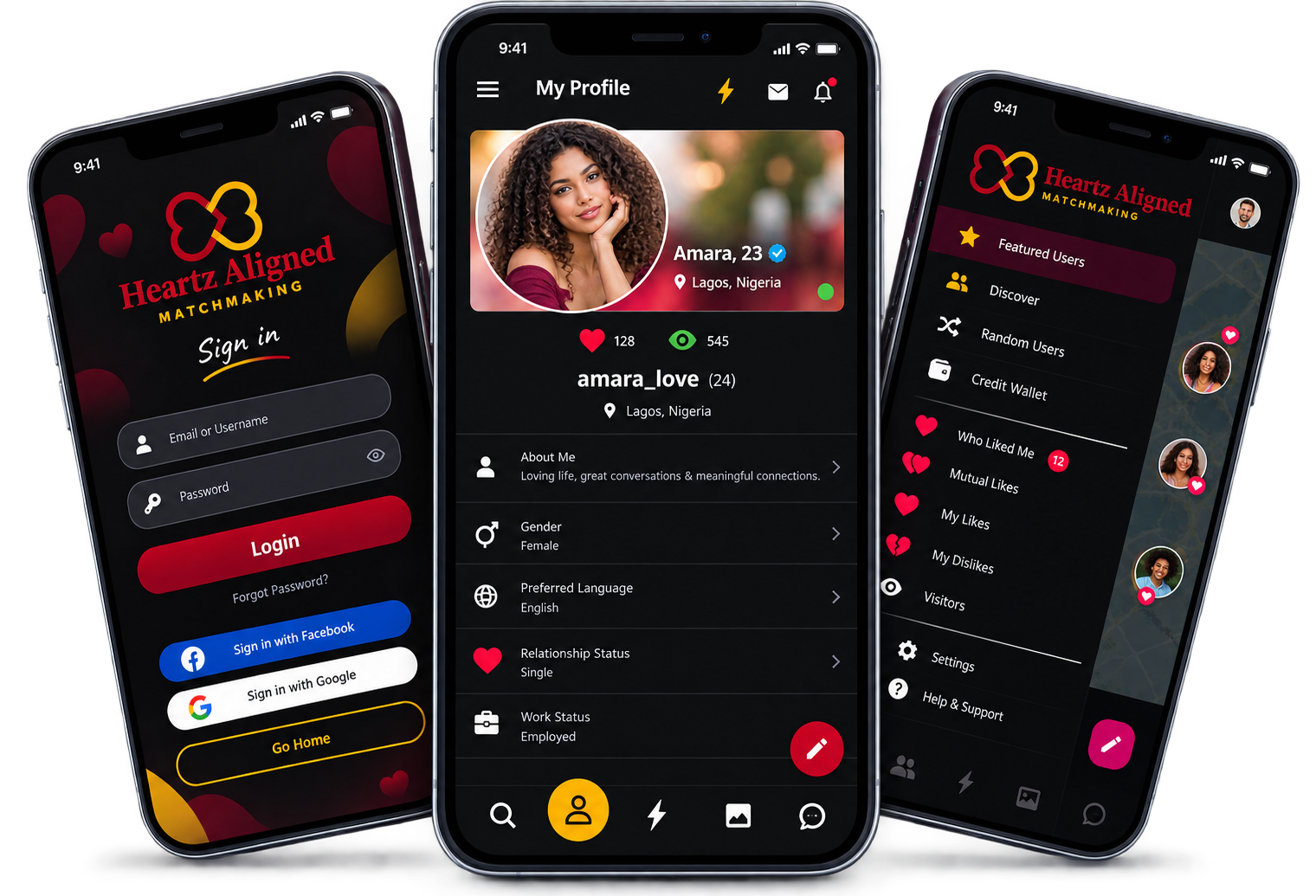 Heartz Aligned Android Dating App